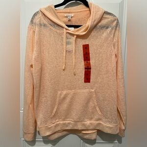 NEW! Weatherproof Vintage Lightweight Peach Colored Hoodie Size Medium NWT! 🍑